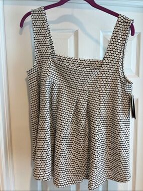 Liverpool Black and White Dot A-Line Tank